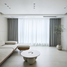 Clemence 靜音氣密遮光窗簾, 灰色