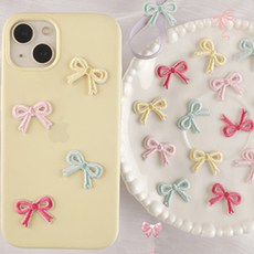 DIY 다꾸 폰꾸 데코용 와펜 스티커 4종 세트, 緞帶, 4套