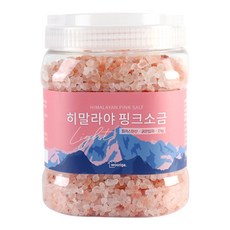 wooriga 喜馬拉雅玫瑰粗鹽, 2kg, 1瓶