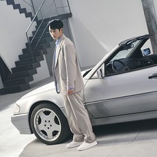 Mind Bridge 男款雙扣寬鬆西裝外套 MWJK0102