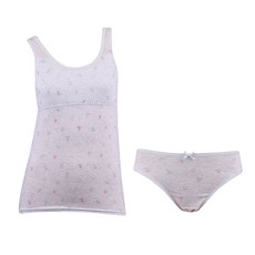 CL STORY 女童印花內衣背心+內褲