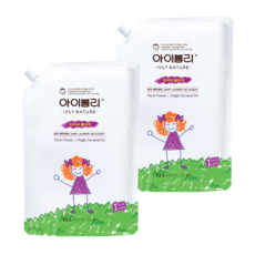 아이블리네이처 유아 세제 티아레 플라워향, 2개, 1.2L
