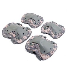 World25 軍用護膝 2p + 護肘保護墊 2p 套裝 AA233, 數位粉紅, 1個