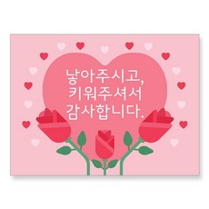 Mabel In Home 父母節橫幅 E款, 紅色 + 粉紅色 + 綠色