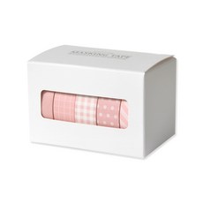 모노라이크 아르떼 마스킹 테이프 5종 세트 15mm x 10m, Powder pink, 1세트