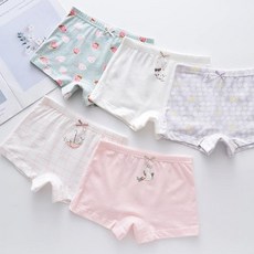 女童款插圖四角內褲 5件組 G619