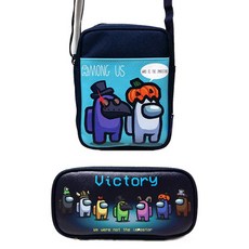 AMONG US Square Cross Bag 鉛筆盒套組, 薄荷萬聖節情侶（斜挎包）+勝利（鉛筆盒）, 1套