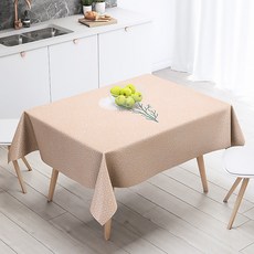 I Love Home 春季家居防水桌布, TYPE9, 85 x 85 cm