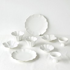 ERATO Moi 雙人陶瓷亮麵碗組, 白色, 餐具6件組, 1套