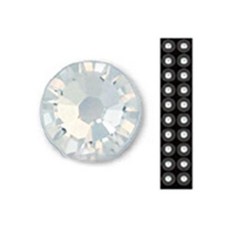 芥末貓 耳穴寶石按壓貼片 XL 6.4毫米 20片, 水晶款, 1組