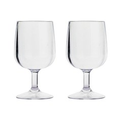 高腳杯玻璃透明酒杯, 300毫升, 2個
