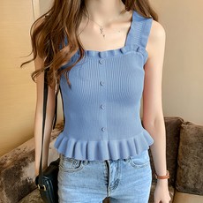 LUNA GIRL Movert 荷葉邊無袖上衣