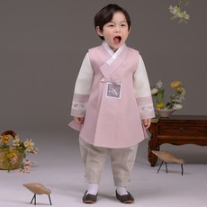TheyeHanbok 男童泰民粉紅韓服套組 920