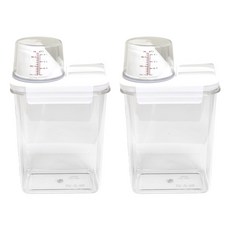 Ju and Ji 多用途洗滌劑分裝容器 1800ml, 2個, 透明