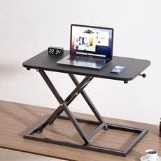 可調式升降桌 站立式電腦桌, 黑色
