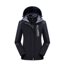 RION 女款刷毛工裝防風兩件式登山服 JJ153