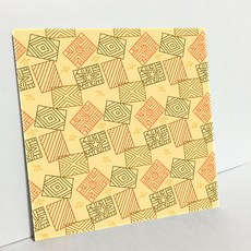 HTP 傳統圖案磁磚 木製米糕模 原始圖案 K1094 1000443