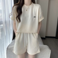 Theflow commerce 女款 Light Moment 迷你刺繡亮點運動上下套裝