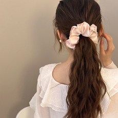 디멜디 여성용 진주 머리 곱창밴드