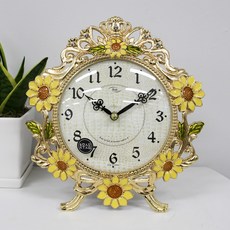 靜音皇冠向日葵鑄造台鐘 HSC-117G, 金子