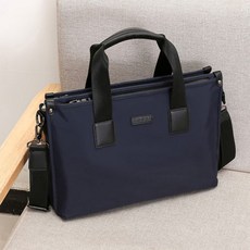 男款商務防水手提肩背包 P52, 藍色