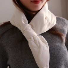 바비수 클랑 누빔 양면 패딩 머플러