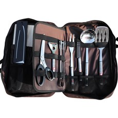 제니얼 G/C GS303 캠핑 조리도구 12종 세트, 혼합색상, 1세트