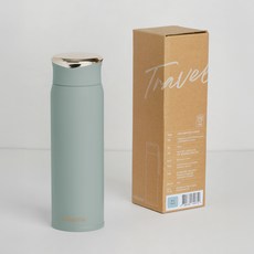 Milema Traveler 經典濾茶不鏽鋼隨行杯, 1個, 450ml, 薄荷綠
