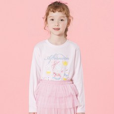 아이러브제이 여아용 파티 크롭 티셔츠