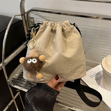 엘쏘 여성 경량 가벼운 미니멀 데일리 미니 크로스백 + 키링