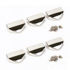 brand yarn 皮包裝用鎖扣組 19mm, 銀色, 6個