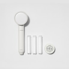 novita 諾維達 Zero 除氯過濾蓮蓬頭主體 + 沉澱物濾芯 3入 + ACF濾芯組 SH-FO4111K, 現代白, 1個