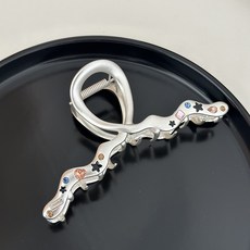 디멜디 별무늬 머리집게 올림머리 대형 헤어핀