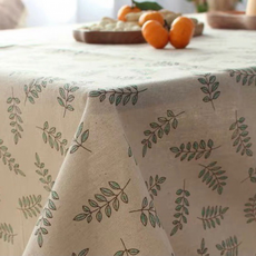 Bluecozy感性風格居家裝飾桌布, 1個, 小葉子, M(140 x 140 cm)