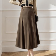 POPLARNC 女款卡瑞爾毛織A字裙 P25WSK091918