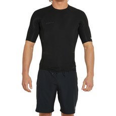 O'NEILL 男款Reactor 2 SS CREW 1mm短袖上衣 潛水衣 5081, A05 黑色