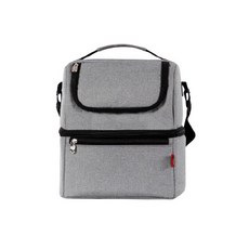 바이두루 미니 보온 보냉백, 그레이, 1개