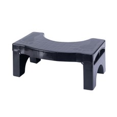 折疊馬桶腳手架 黑色 43.5 x 25 x 17.5 cm, 黑色的, 1個