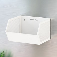 Market Plan 冰箱磁吸式寬版多功能收納架, 1個, 白色