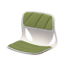 그래비티 체어 쉘 + 쿠션 세트, 크림화이트(쉘), 오아시스 그린(쿠션)