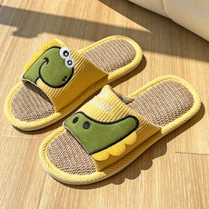 DM 恐龍室內拖鞋, 黃色, 1個