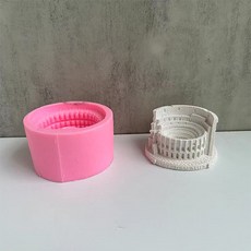 Home Flow壓倒性的裝飾品羅馬競技場矽膠模具, 單色