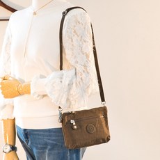 CCREANG 迷你斜揹包兩用手拿包 W8126, 棕色