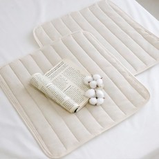 CASA VERDE Corbin 絎縫棉質防滑坐墊 2入組