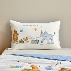 Modern House 3度C 極致涼爽 單點雙面涼感 動物派對時間 枕頭套
