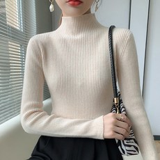 Awesomeful 女款迪梅半高領針織衫 A24WKN093004