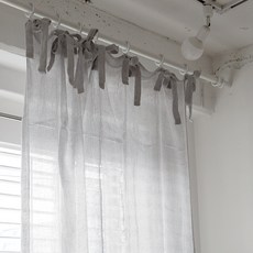 CoTe TaBLe Ties 亞麻窗簾, 灰色