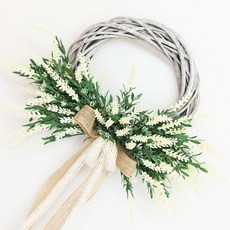 Garden in the City 復古薰衣草花圈, 白色