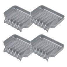 SAEDEUI 現代風瀝水肥皂架, 灰色, 4個