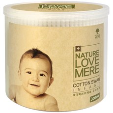 NATURE LOVE MERE 幼兒棉花棒 外用, 300入, 1盒